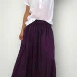 Lulu skirt by FROCKK - Eggplant linen