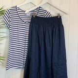 Lola Skirt by FROCKK in navy linen