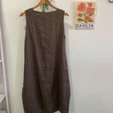 ADELE dress by FROCKK in SOIL linen