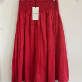 Lola Skirt by FROCKK in Red linen