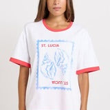 Relax Boxy Tee - St Lucia Print - BETTY BASICS
