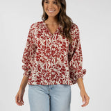 Eden Blouse Brick