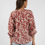 Eden Blouse Brick