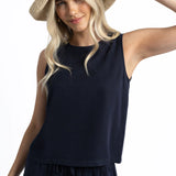 Lyla Top | Navy Blue