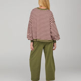 Guru sweater - Dusty pink stripe