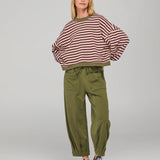 Guru sweater - Dusty pink stripe