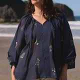 NOVA NECK TIE BLOUSE -by Adrift Clothing (pre order)