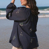 NOVA NECK TIE BLOUSE -by Adrift Clothing (pre order)