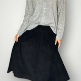 Lola skirt by FROCKK in black Corduroy