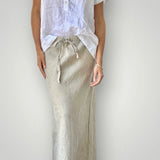 ANTHEA LINEN SKIRT NATURAL by FROCKK