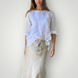 ANTHEA LINEN SKIRT NATURAL by FROCKK