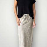ANTHEA LINEN SKIRT NATURAL by FROCKK