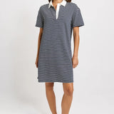 Betty basics - Freddy polo dress navy/white stripe