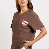 Pescado Print Relax Boxy Tee