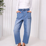 LEO BARREL JEANS - BLUE