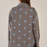 Athena Shirt - Mythology Stripe Print