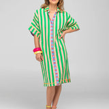 MAUI SHIRT DRESS - CAPRI PEACH