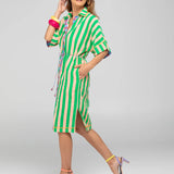 MAUI SHIRT DRESS - CAPRI PEACH