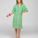 MAUI SHIRT DRESS - CAPRI PEACH