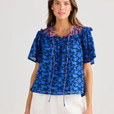 SOLEIL TOP BLUE MOSAIC