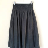 Lola skirt - charcoal linen