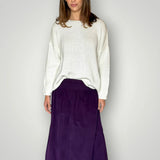 Lola skirt- eggplant cord