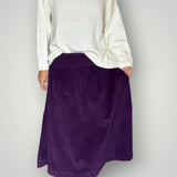 Lola skirt- eggplant cord