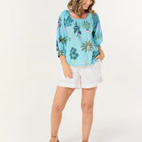 Sara Blouse Blue Oasis