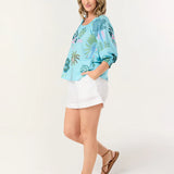 Sara Blouse Blue Oasis