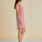 Viola Tank Dress - Red/White Stripe