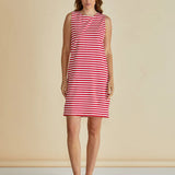 Tia Tank Dress - Red Stripe