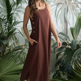 Cliffside Maxi Dress - Chocolate