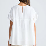 Caicos Top - White Linen