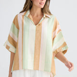 WANDER TOP - MELON FIELD STRIPE
