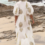 Mirabelle Frill Dress in Sagegrove