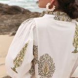 Mirabelle Frill Dress in Sagegrove