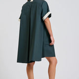 The Bianca Oversized Shirt Dress - Slate