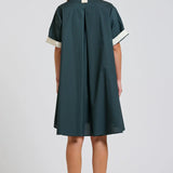 The Bianca Oversized Shirt Dress - Slate