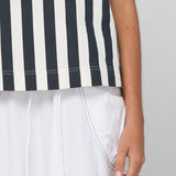SHIRO TOP - MONO STRIPE (pre order)