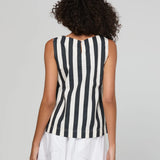 SHIRO TOP - MONO STRIPE (pre order)