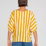 SAMI TOP - TROPICAL STRIPE