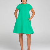 SAND DRESS - GREEN LINEN