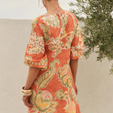 Hazel Short Shift Dress in Palampore