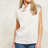 HALCYON BUTTON TOP - OPAL