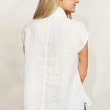 HALCYON BUTTON TOP - OPAL