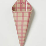 Jones & Co FOLLY WALL VASE PINK CHECK