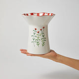 Jones & Co BLOSSOM TALL RED VASE