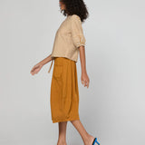 AVA TOP - MUSTARD STRIPE
