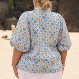 Mirabelle Frill Blouse in Elysian