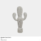 Wooden Cacti Set/3